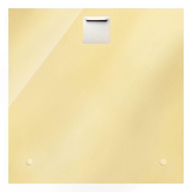 Quadro in vetro - Acquerello e pastello turchese con oro - Quadrato