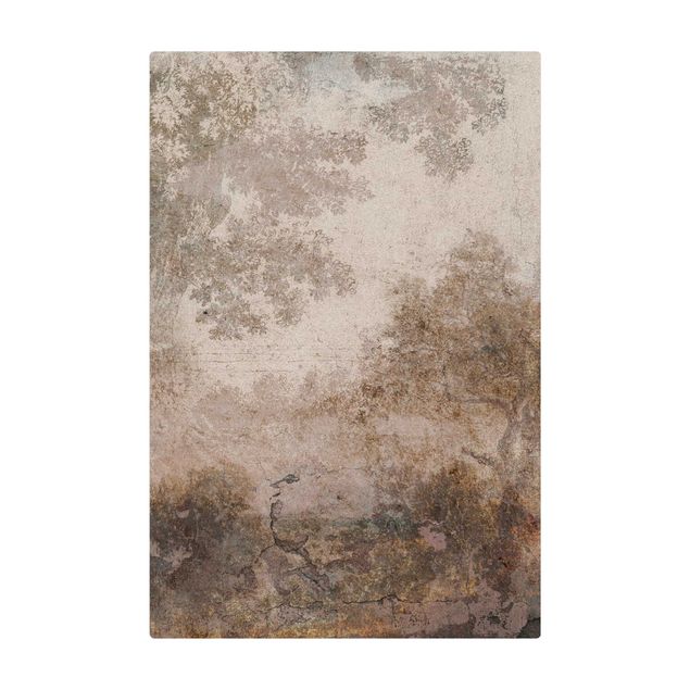 Tappetino di sughero - Mosaico acquerello nella foresta - Formato verticale 2:3