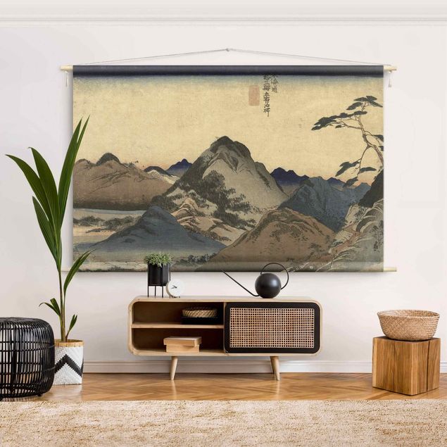 Arazzi da parete grande Disegno asiatico - Montagna
