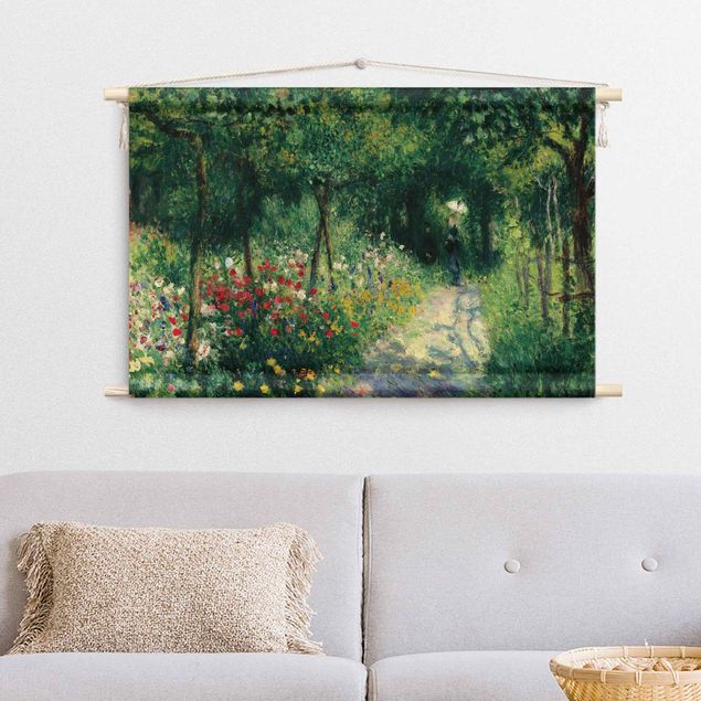 Arazzi da parete foresta Auguste Renoir - Donne in giardino