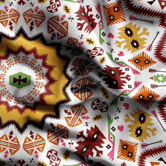 Tende moderno Mandala azteco boho colorato
