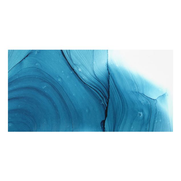 Paraschizzi in vetro - Mélange blu - Formato orizzontale 2:1