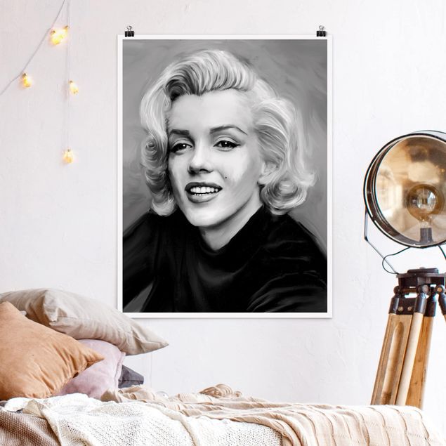 poster da parete vintage Marilyn in privato