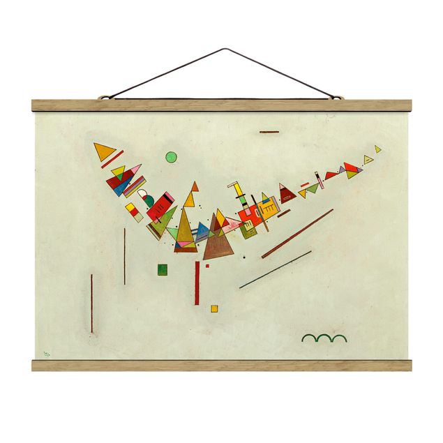 Foto su tessuto da parete con bastone - Wassily Kandinsky - Angular Momentum - Orizzontale 2:3