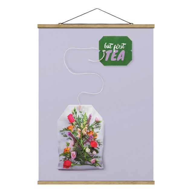Foto su tessuto da parete con bastone - Tea Flower - Verticale 4:3