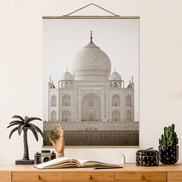 Foto su tessuto da parete con bastone - Taj Mahal - Verticale 4:3
