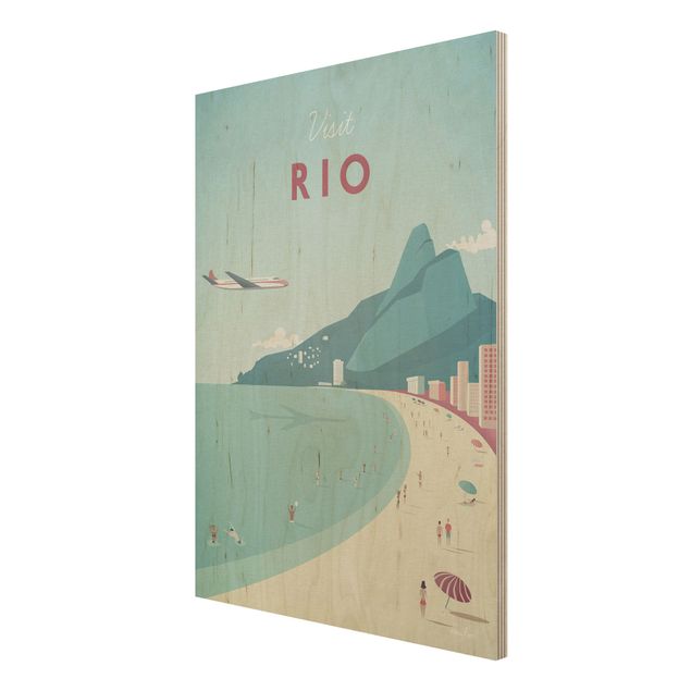 Stampa su legno - Poster Travel - Rio De Janeiro - Verticale 4:3
