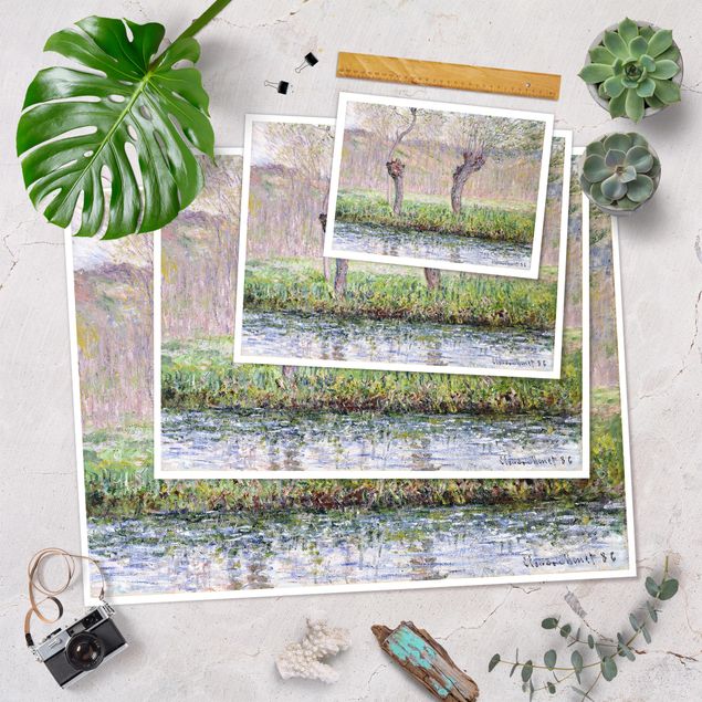 Poster - Claude Monet - Primavera Willows - Orizzontale 3:4