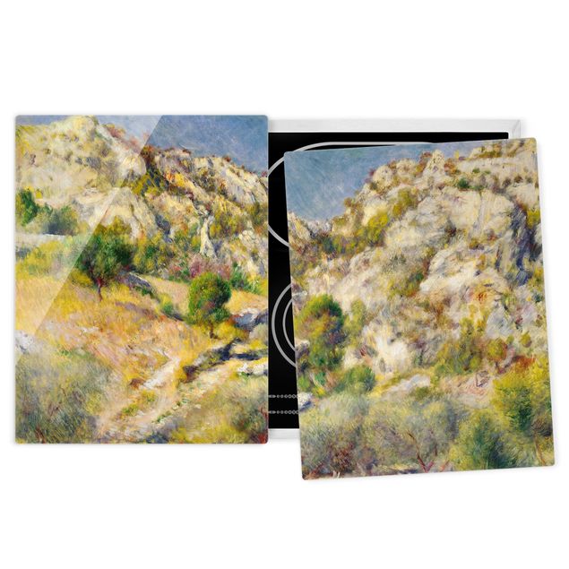 Coprifornelli in vetro - Auguste Renoir - Rock In Estaque - 52x80cm