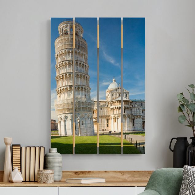 Stampa su legno - La torre pendente di Pisa - Verticale 3:2
