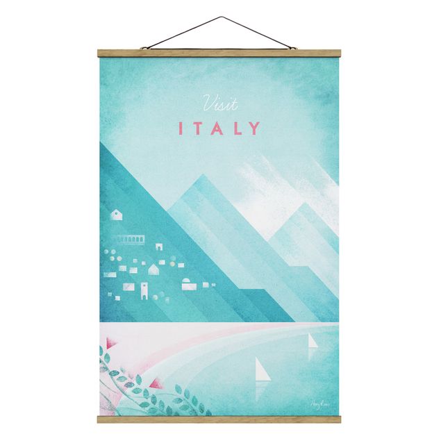 Foto su tessuto da parete con bastone - Poster di viaggio - Italia - Verticale 3:2