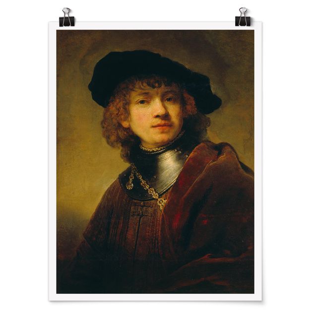 Poster - Rembrandt van Rijn - Self-Portrait - Verticale 4:3