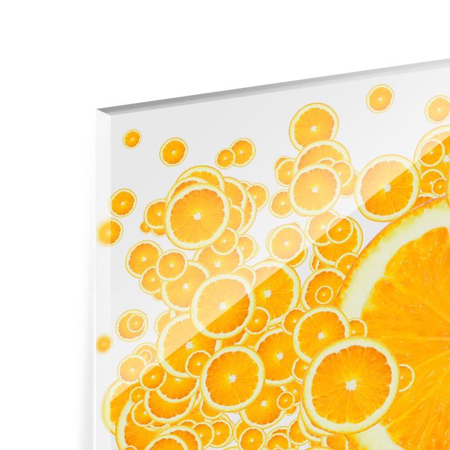 Paraschizzi in vetro - Retro Orange Pattern