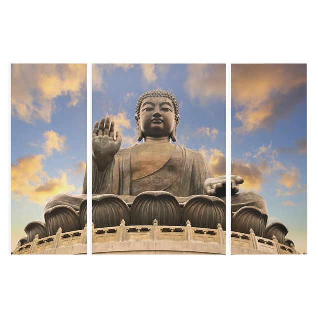 Stampa su tela 3 parti - Big Buddha - Trittico