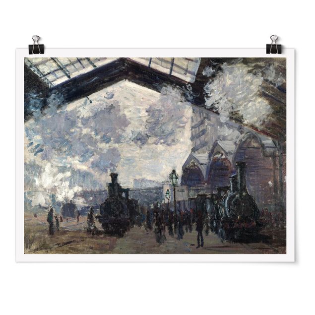 Poster - Claude Monet - Gare Saint Lazare - Orizzontale 3:4