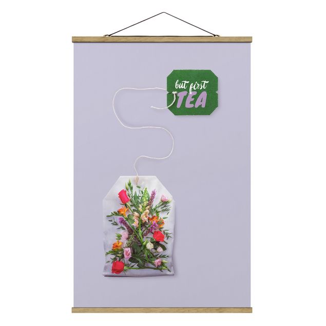 Foto su tessuto da parete con bastone - Tea Flower - Verticale 3:2