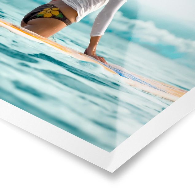 Poster - surfer - Verticale 4:3