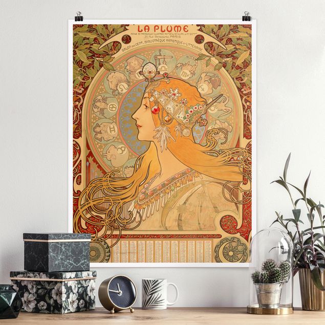 Poster - Alfons Mucha - Segni dello zodiaco - Verticale 4:3