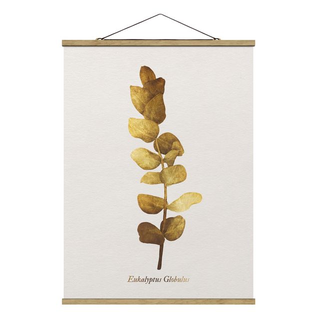 Foto su tessuto da parete con bastone - Gold - Eucalyptus - Verticale 4:3