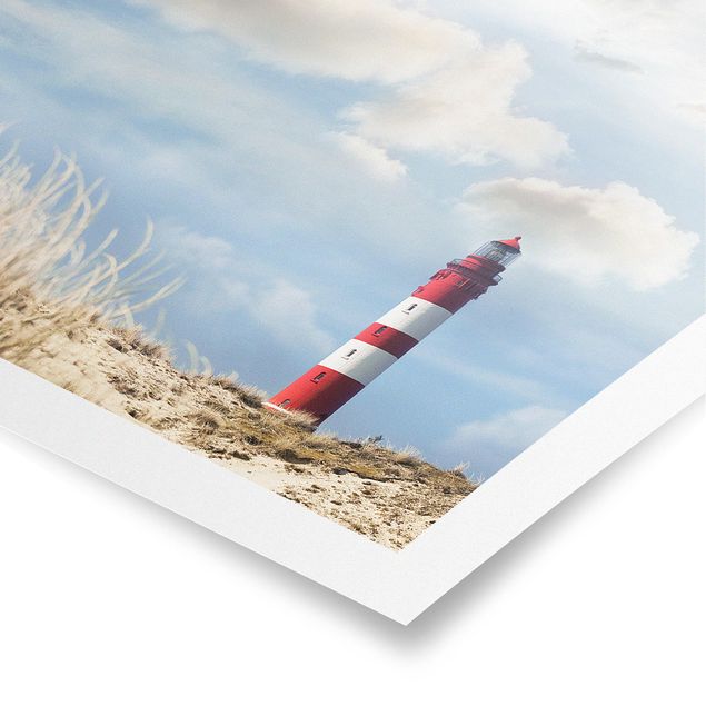 Poster - Faro nelle dune - Quadrato 1:1