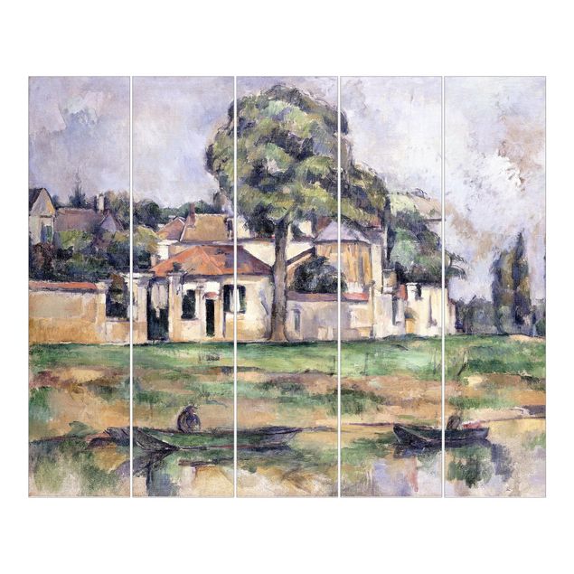tende a pannello con binario Paul Cézanne - Le rive della Marna