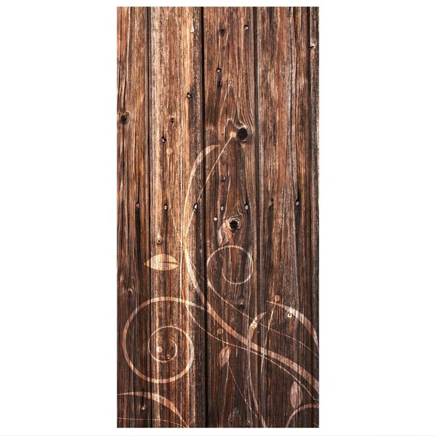 Tenda a pannello wooden fence floral 250x120cm