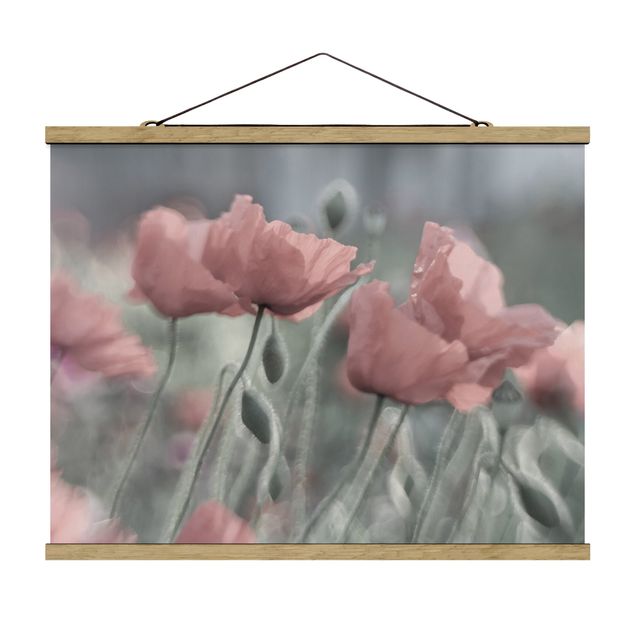 Foto su tessuto da parete con bastone - pittoreschi Poppies - Orizzontale 3:4