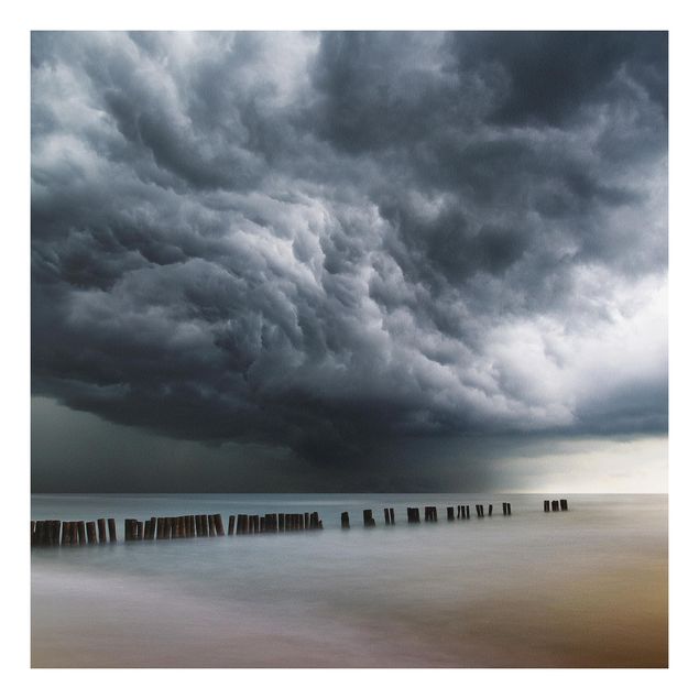 Quadro in forex - Nubi di tempesta sul Mar Baltico - Quadrato 1:1