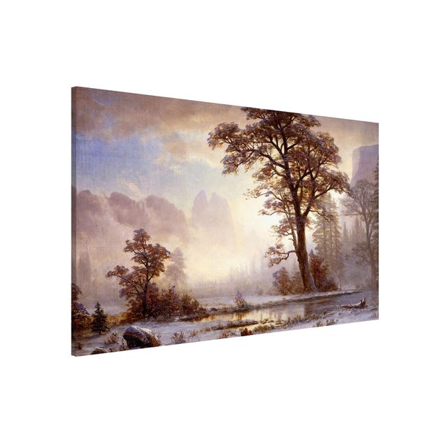 Riproduzioni di Albert Bierstadt Albert Bierstadt - Valle dello Yosemite, caduta di neve