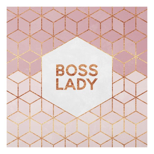 Stampa su Forex - Boss Pink Lady esagoni - Quadrato 1:1