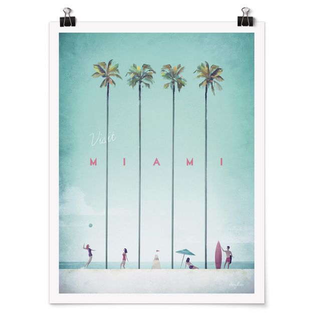 Poster - Poster viaggio - Miami - Verticale 4:3