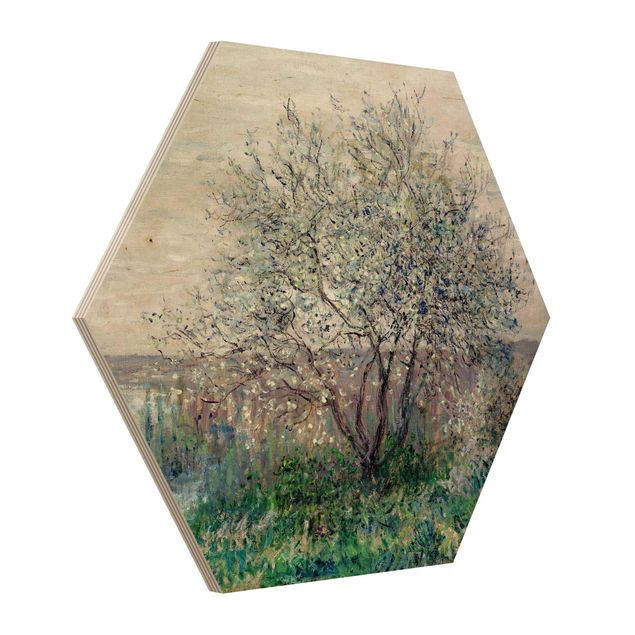 Esagono in legno - Claude Monet - Primavera Mood