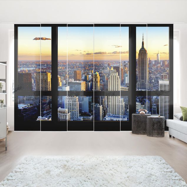 Tende scorrevoli set - Window View - Sunrise New York