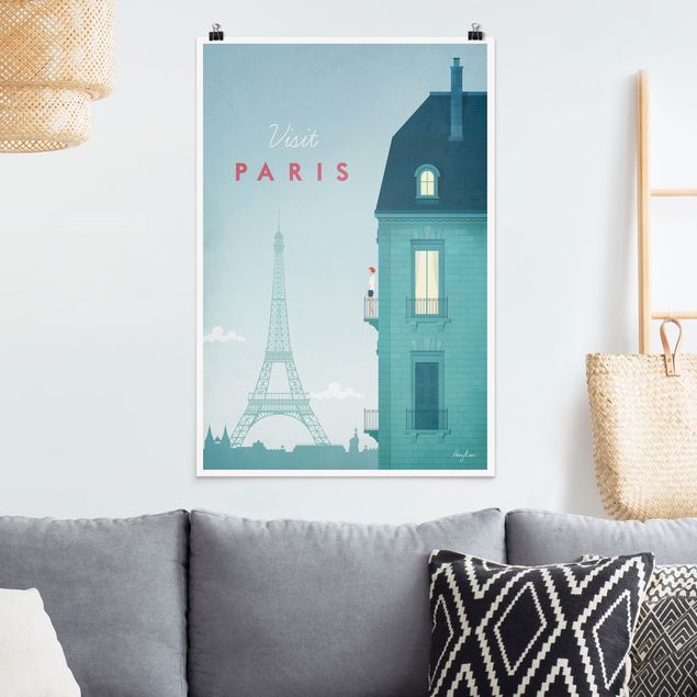 Poster illustrazioni Poster di viaggio - Parigi