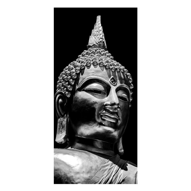 Lavagna magnetica nero Volto di statua di Buddha