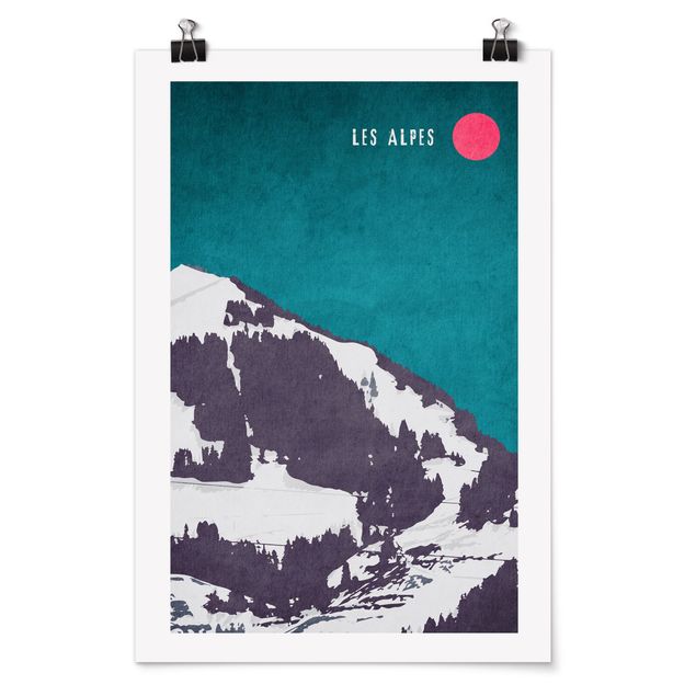Poster - Alpi rétro - Verticale 3:2