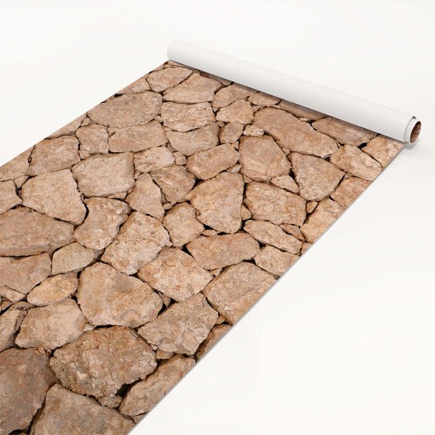Pellicola adesiva - Apulia Stone Wall - Vecchio muro di grandi pietre