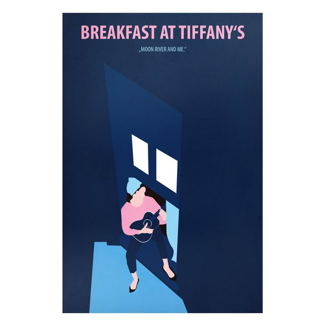 Lavagna magnetica - Poster di film Colazione da Tiffany - Formato verticale 2:3