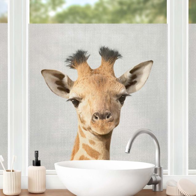 Pellicola per vetri per salone Piccola giraffa Gandalf