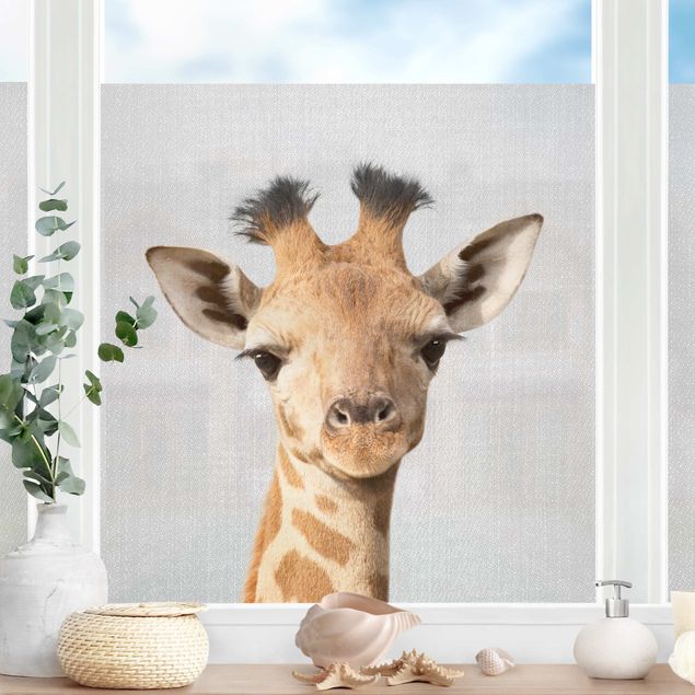 pellicola colorata per vetri Piccola giraffa Gandalf