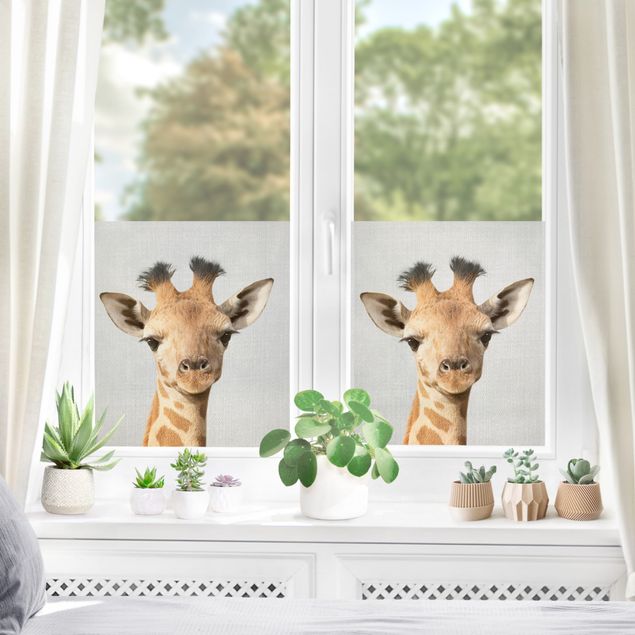Pellicola per vetri Piccola giraffa Gandalf