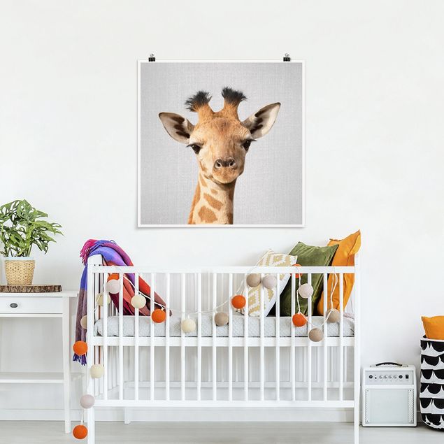 Poster cameretta bambini animali Piccola Giraffa Gandalf