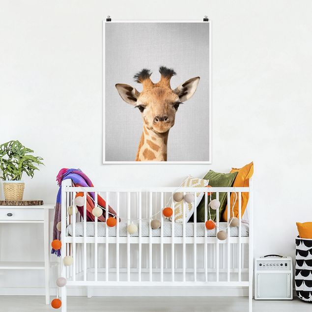 Poster cameretta bambini animali Piccola Giraffa Gandalf