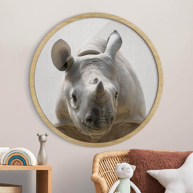 stampe animali Piccolo Rinoceronte Nina