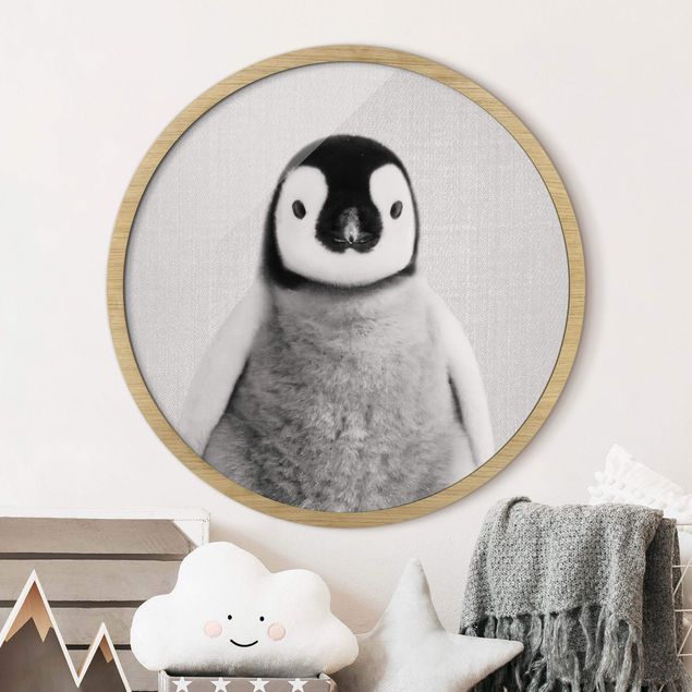 quadri con animali Piccolo Pinguino Pepe Bianco e Nero