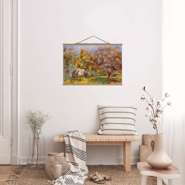 Foto su tessuto da parete con bastone - Auguste Renoir - Olive Garden - Orizzontale 2:3