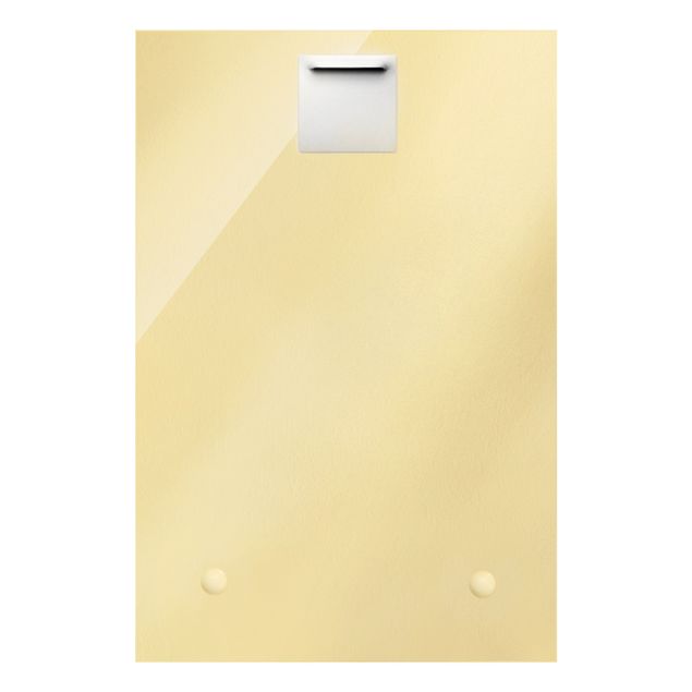 Quadro in vetro - Equilibrio in bianco e oro - Formato verticale