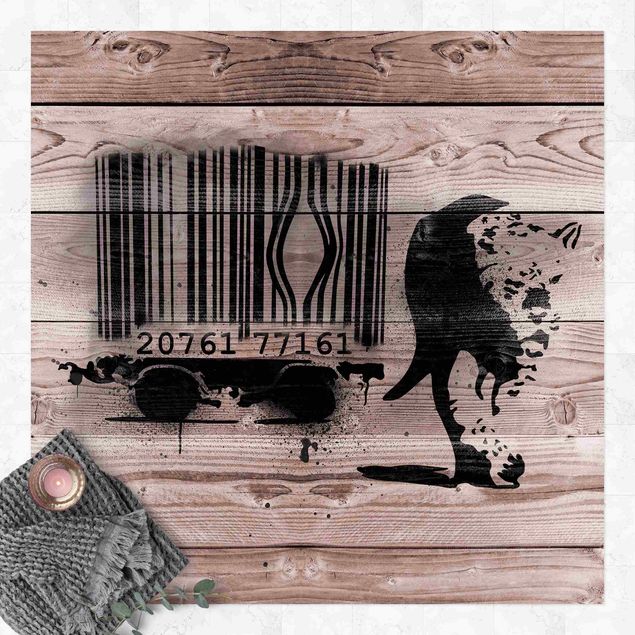 Tappeto per balcone Barcode Leopard - Brandalised ft. Graffiti by Banksy