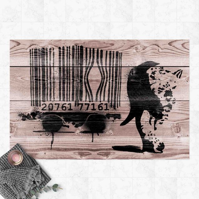 Tappeto da balcone Barcode Leopard - Brandalised ft. Graffiti by Banksy