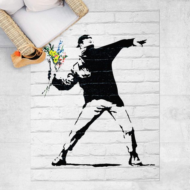 Tappeto per balcone Lancio di fiori - Brandalised ft. Graffiti by Banksy